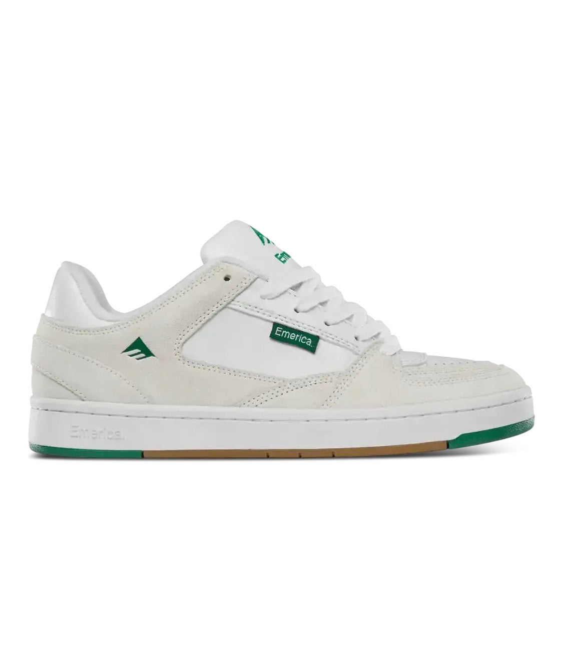Emerica Mute Skate Shoes - White/Light Grey