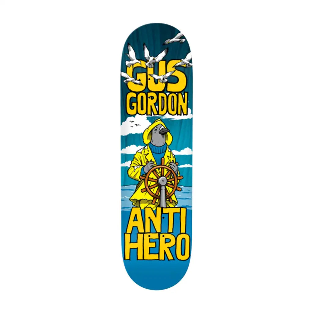 Anti Hero Gus Gordan Skateboard Deck 8.25 Full
