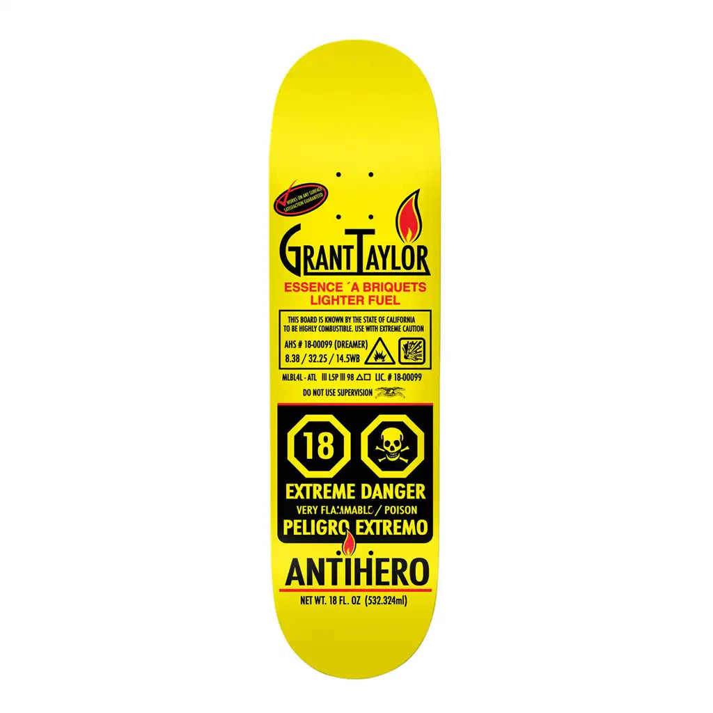 Anti Hero Taylor Fueled Up Skateboard Deck 8.38