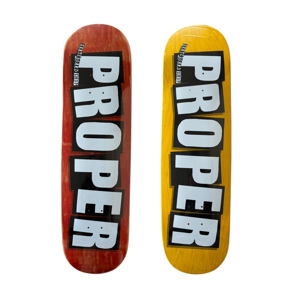 Proper Properly Baked Skateboard Deck Assorted Veneers