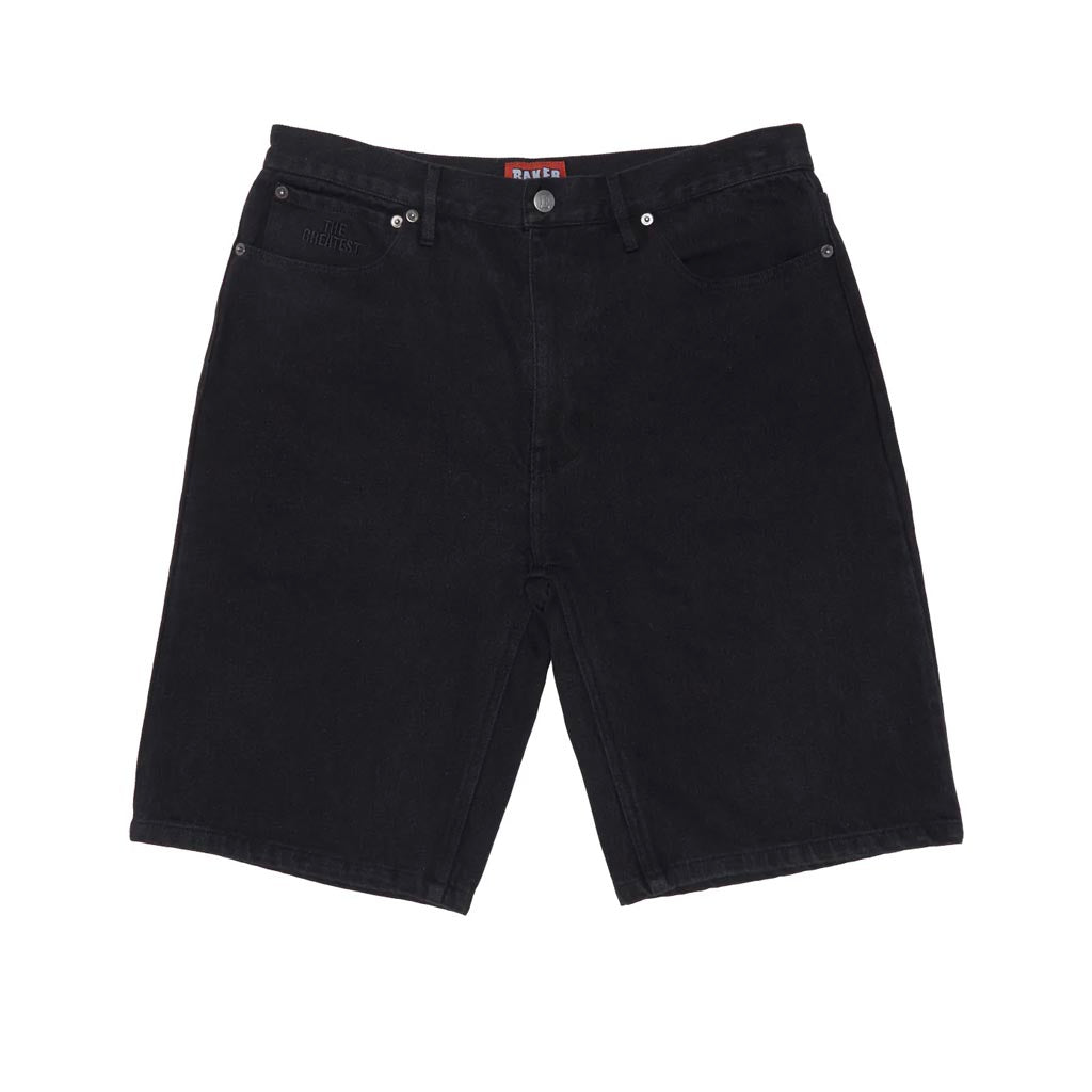 Baker Warner Black Denim Shorts