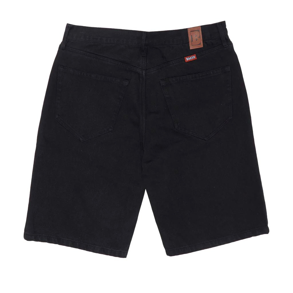 Baker Warner Black Denim Shorts