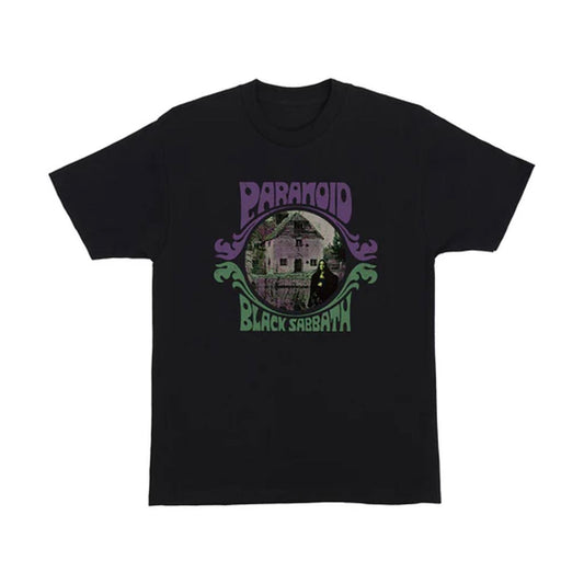 Black Sabbath X OJ Wheels Paranoid Witch T-Shirt Black
