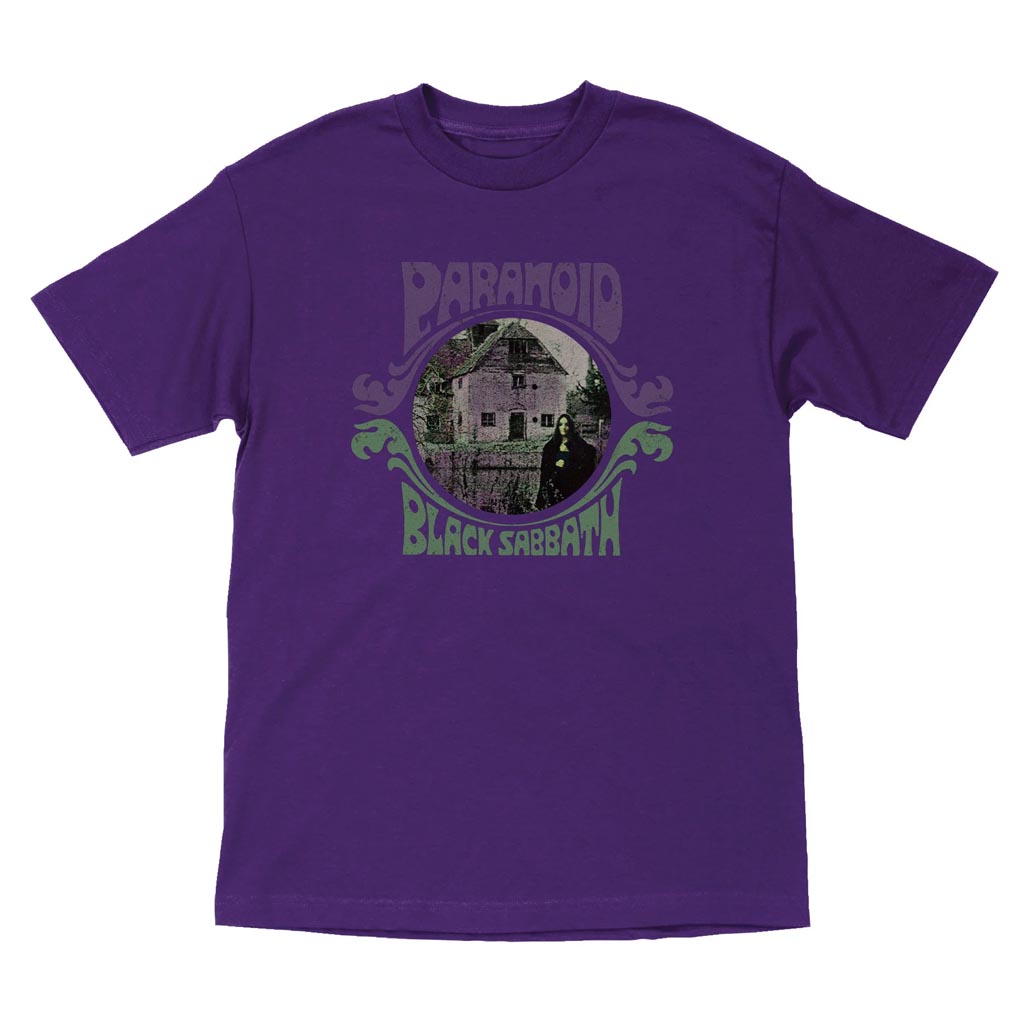 Black Sabbath X OJ Wheels Paranoid Witch T-Shirt Purple