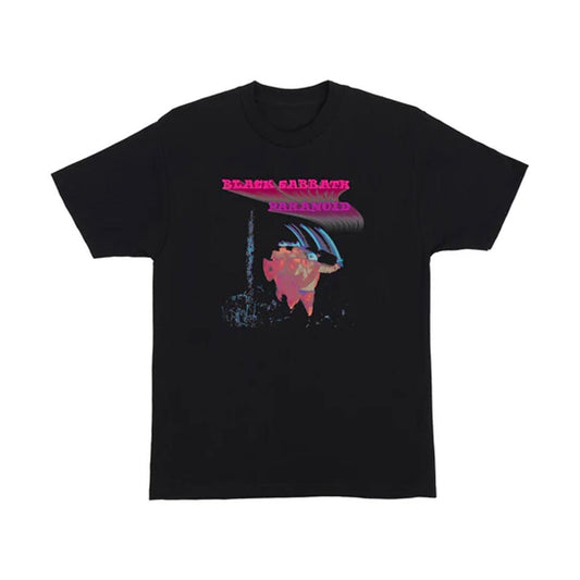 Black Sabbath X OJ Wheels Paranoid T-Shirt Black