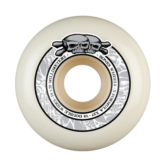 Bones Double Wides  X-Formula V8 97a Skateboard Wheels