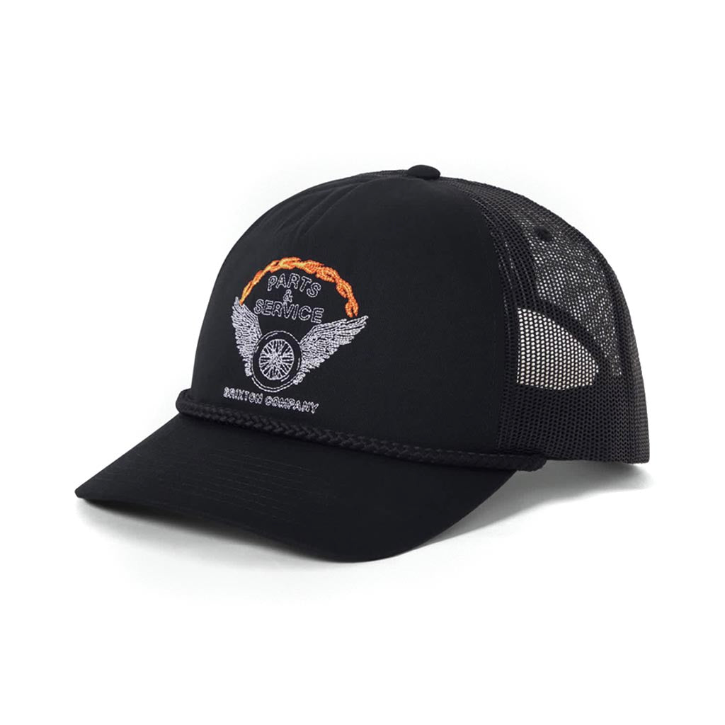 Brixton Leeway MP Trucker Hat Black / Black