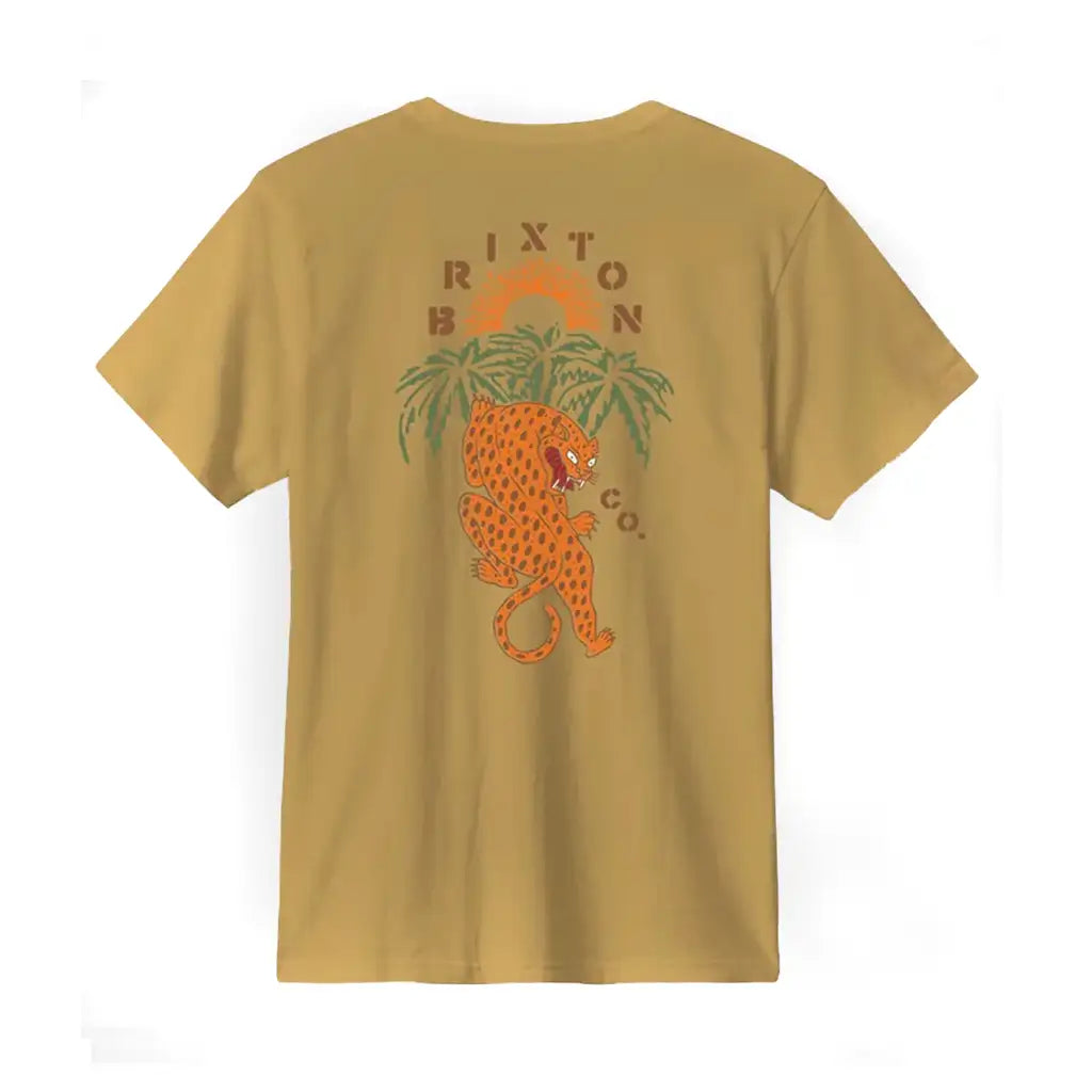 Brixton Seeks Sunset T-Shirt Gold 1
