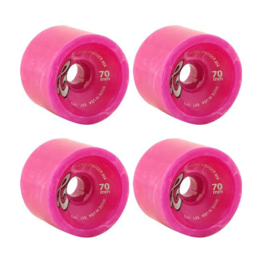 Cadillac Cruisers 70MM 80A Skateboard Wheels Pink Marble