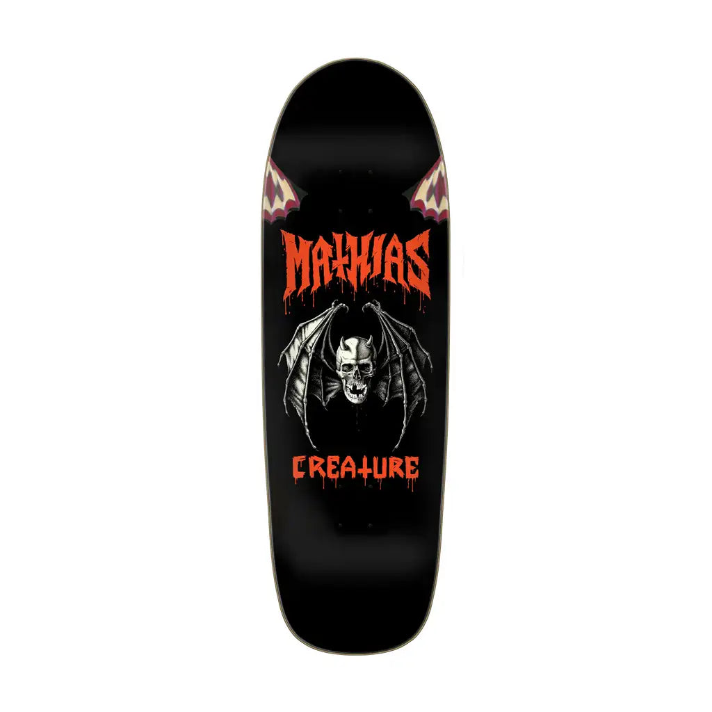 Creature Torres Skull Bat Skateboard Deck 9.55