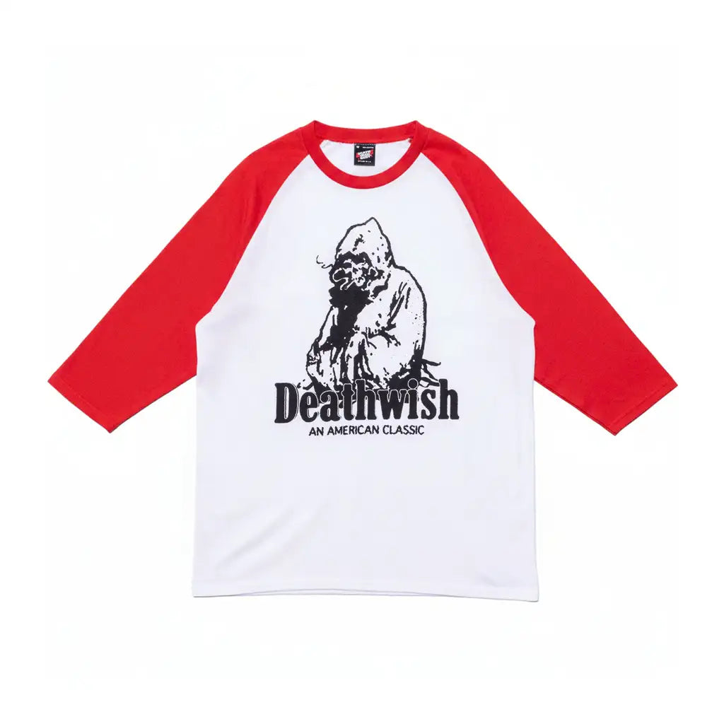 Deathwish American Classic Raglan T-Shirt Red / White