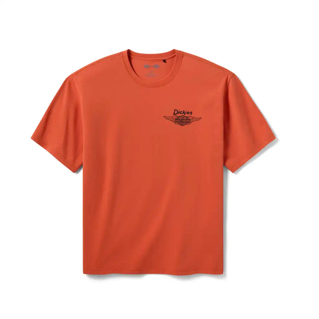 Dickies X Harley Davidson Vintage T-Shirt Orange