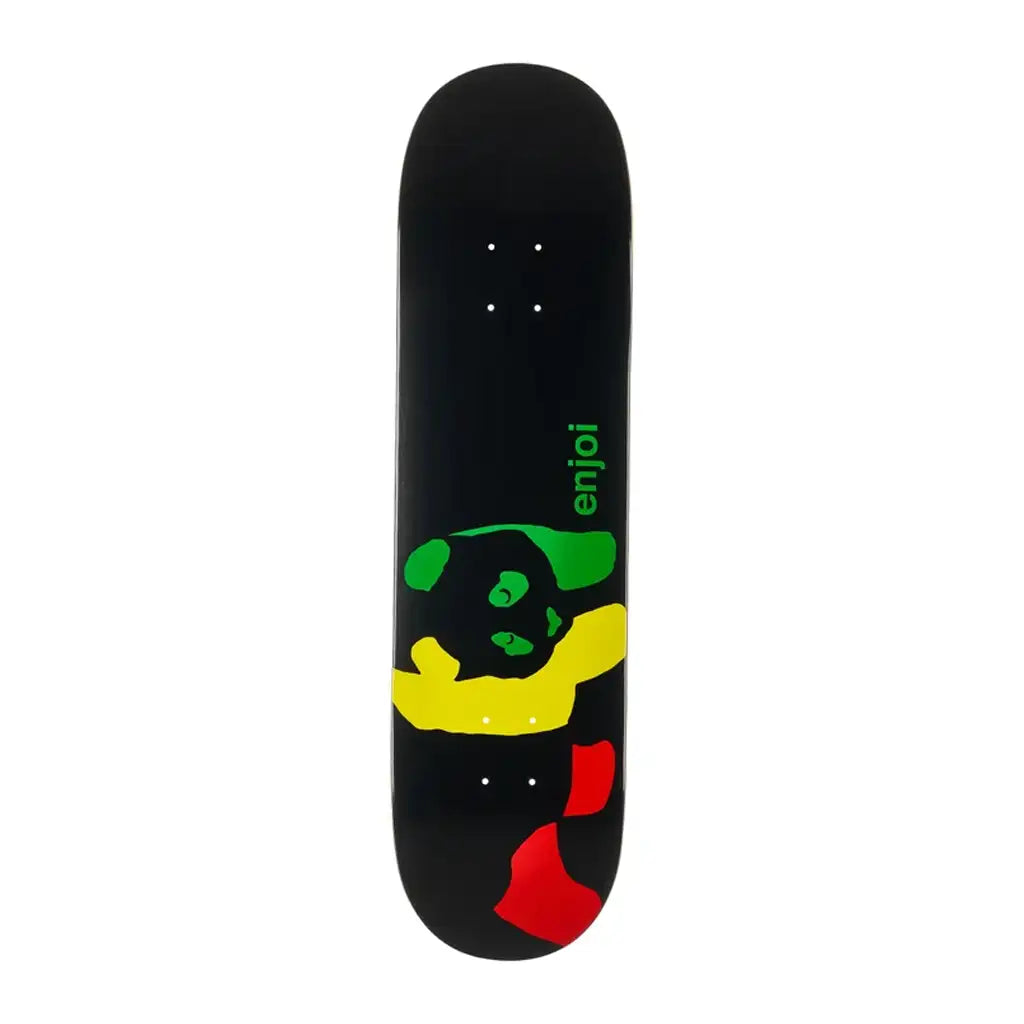Enjoi Rasta Panda Skateboard Deck 8.5