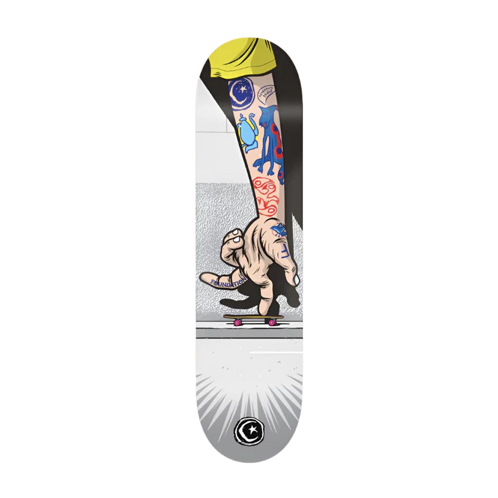 Foundation Team Bratrud Push Skateboard Deck 8.38