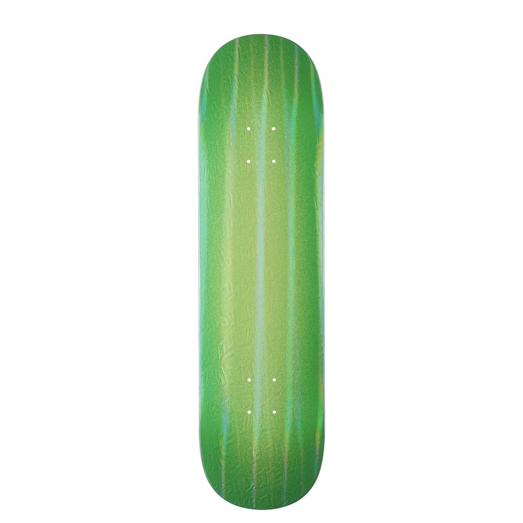 Fucking Awesome Neon Green Stamp Embossed Skateboard Deck 8.25 Shape 1