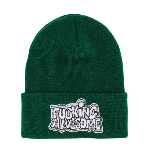 PBS Logo Cuff Beanie Forest Green