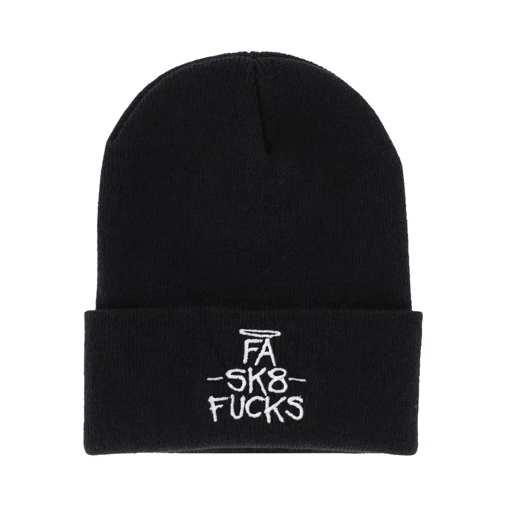 Fucking Awesome Sk8 Fucks Cuff Beanie Black