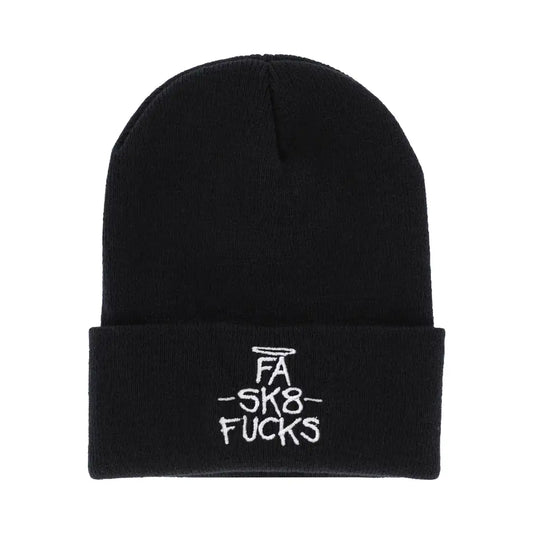 Fucking Awesome Sk8 Fucks Cuff Beanie Black