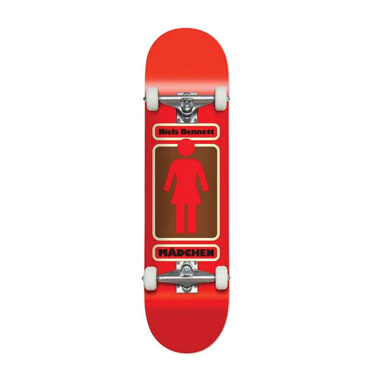 Girl Bennet 93 Til' Red Complete Skateboard 7.87