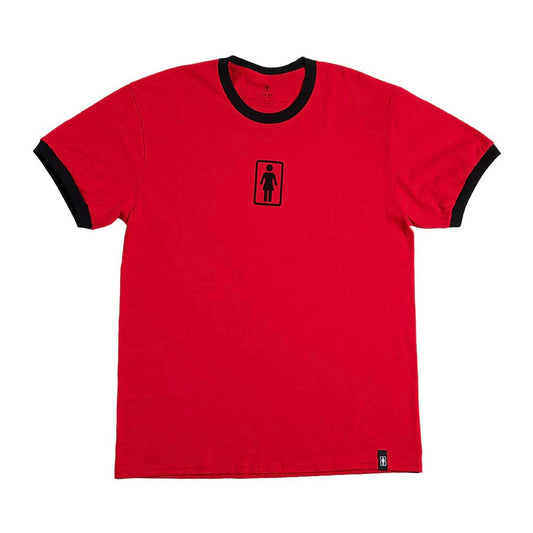 Girl OG Ringer T-Shirt Red / Black