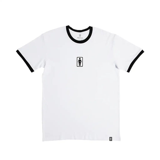 Girl OG Ringer T-Shirt White / Black