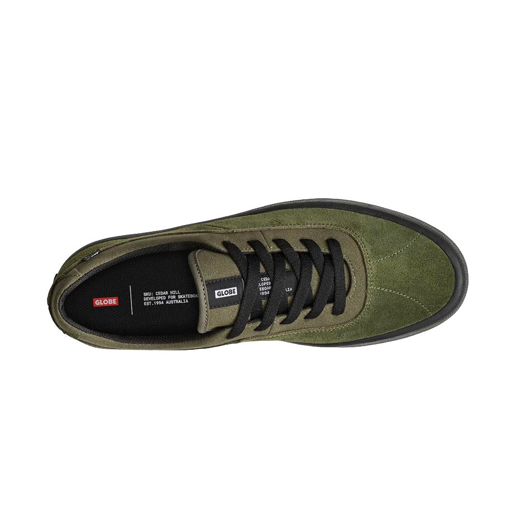 Globe Melbek Skateboard Shoes - Olive/Black