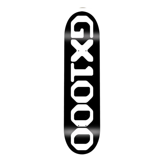 GX1000 Team OG Logo Skateboard Deck Black 8.5