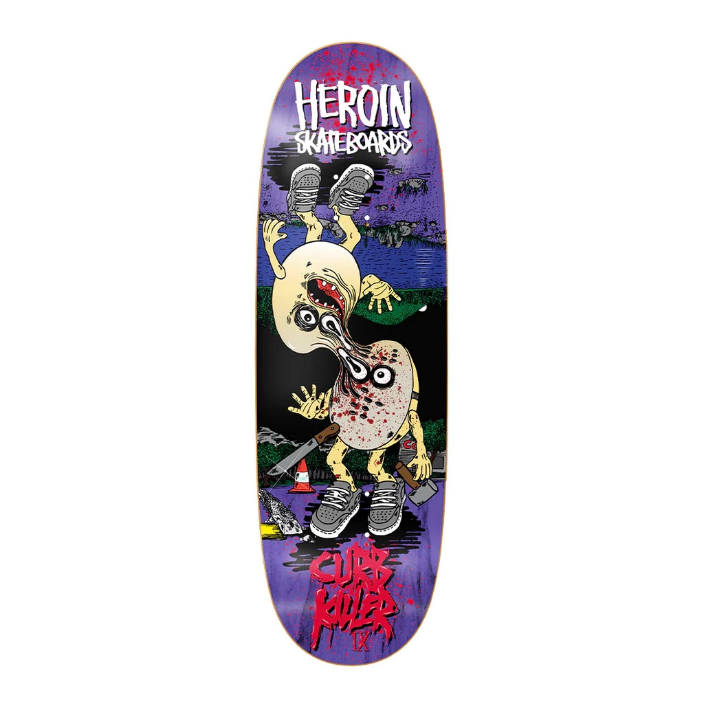 Heroin Curb Killer 9 Merged  Skateboard Deck 10.0 Assorted