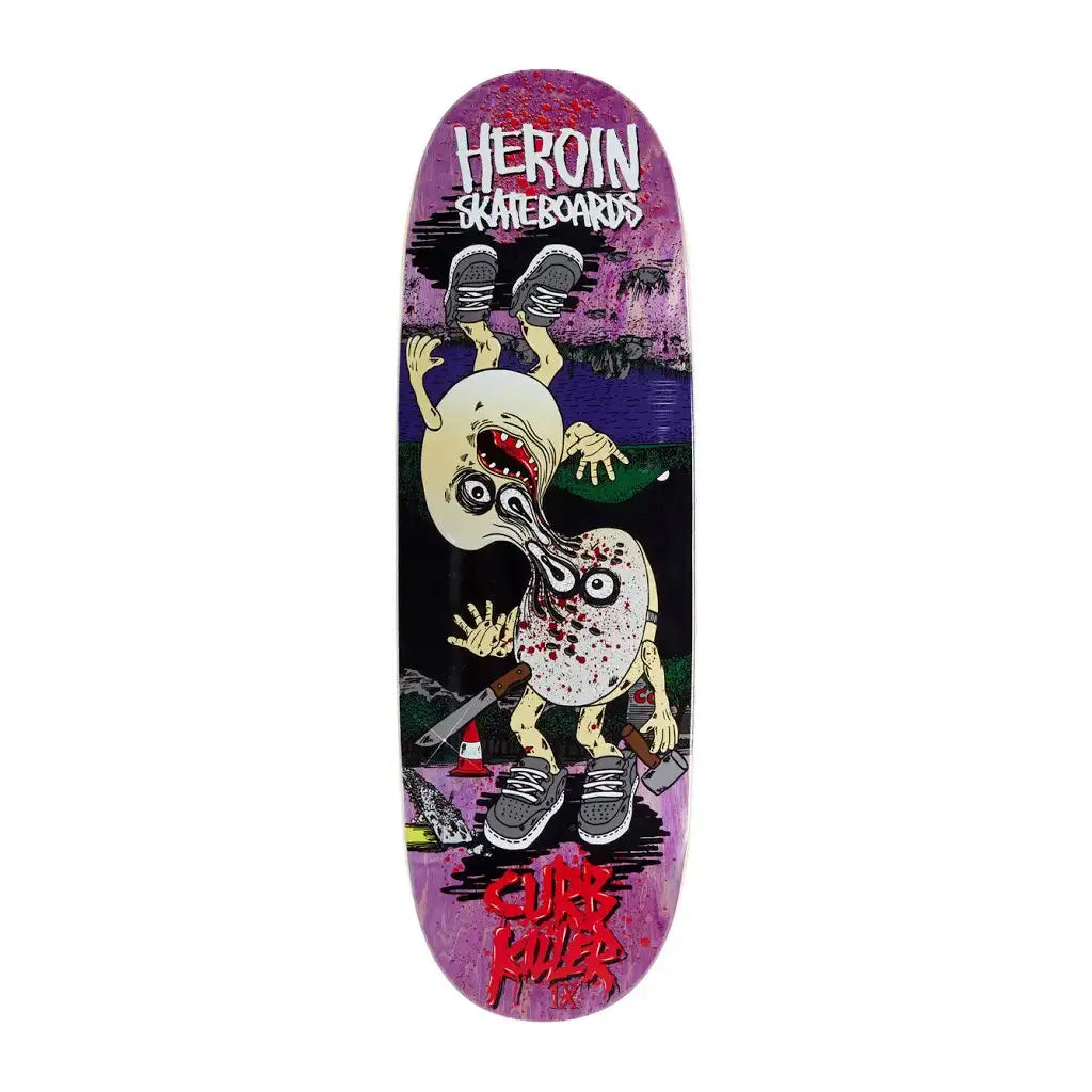 Heroin Curb Killer Merged Skateboard Deck 10.0 Assorted
