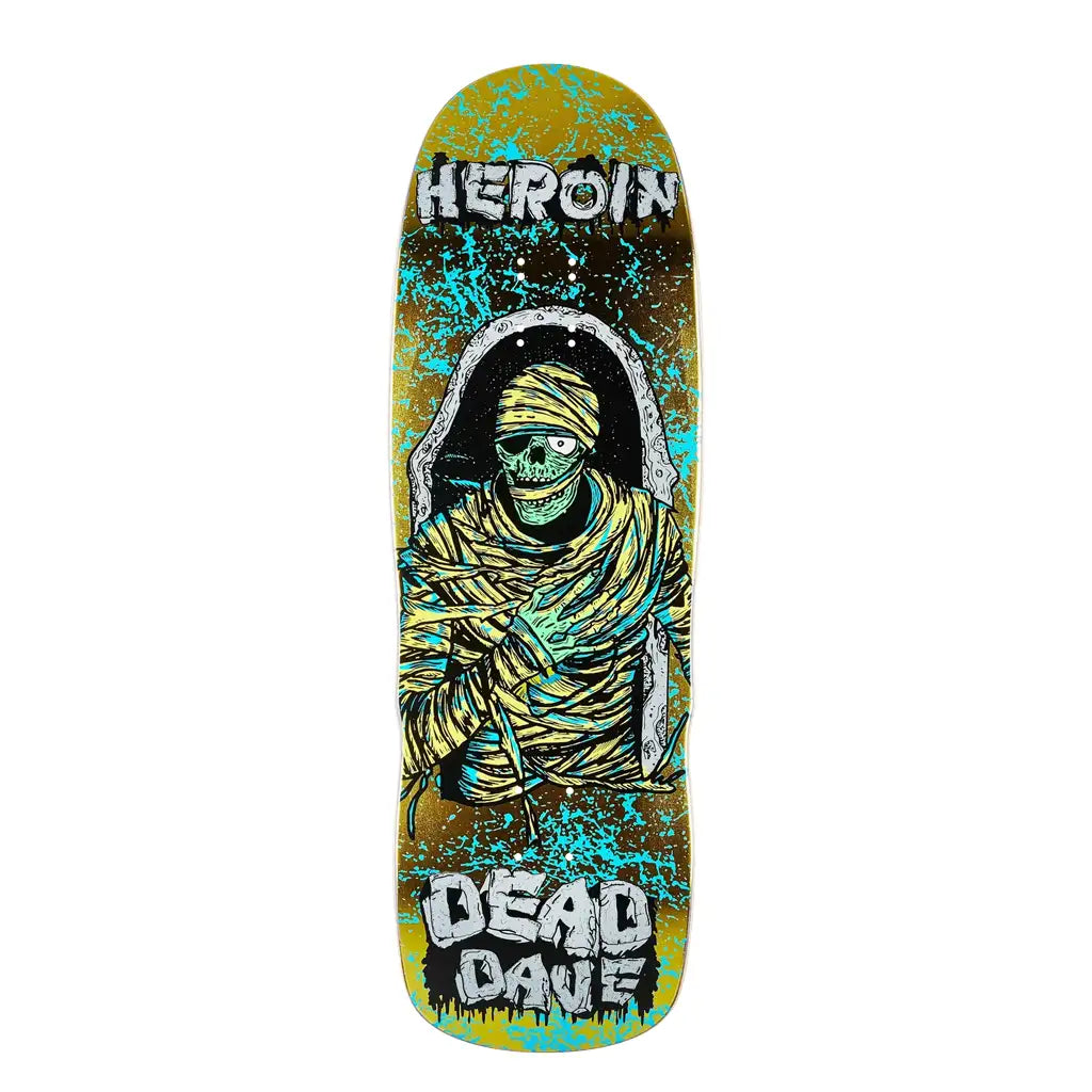 Heroin Dead Dave KO2 Mummy Skateboard Deck 10.1