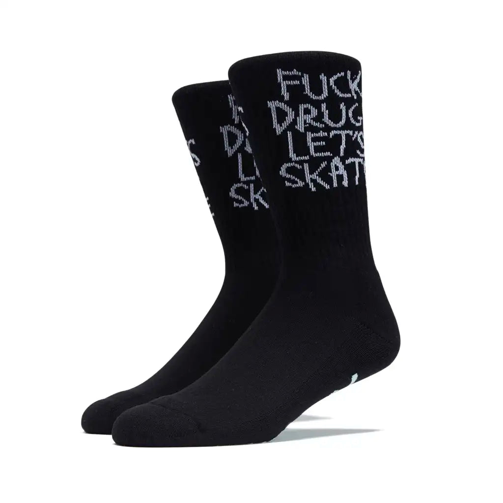 Heroin Fuck Drugs  Socks Black