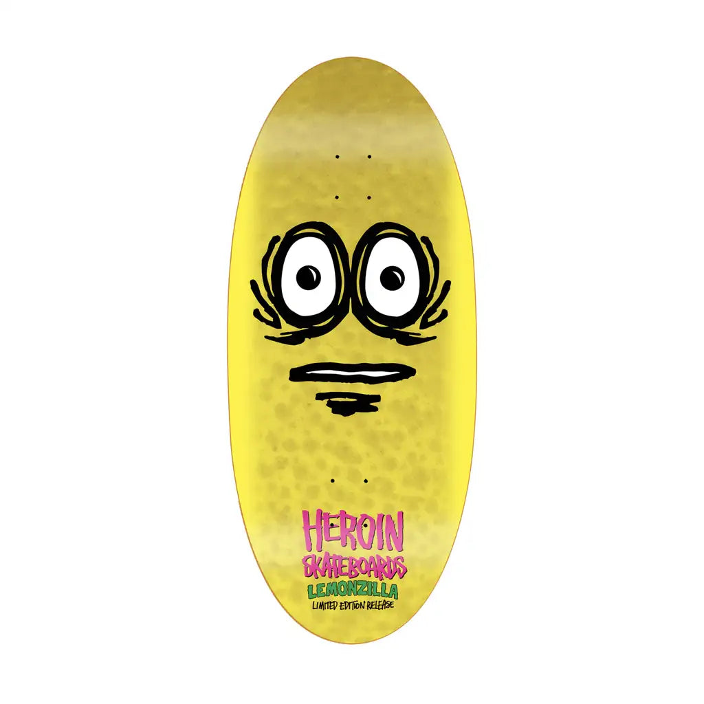 Heroin Lemonzilla  Skateboard Deck 13.5