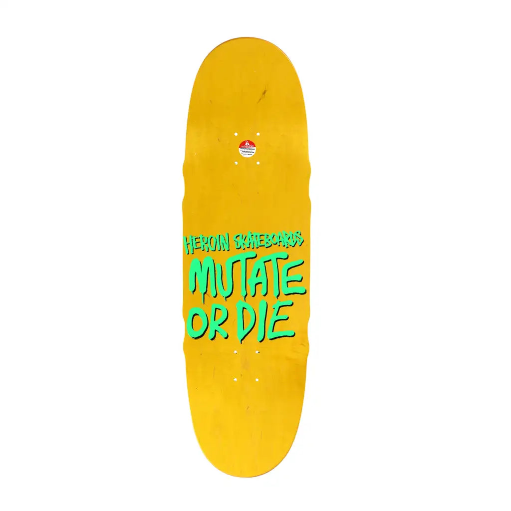 Heroin Mutant Razor Egg Skateboard Deck Shaped 9.5 2