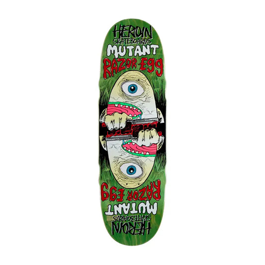 Heroin Mutant Razor Egg Skateboard Deck Shaped 9.5