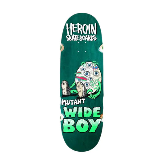 Heroin Mutant Wide Boy Skateboard Deck Shaped 10.28