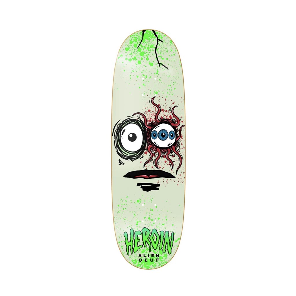 Heroin Space Egg GITD Skateboard Deck 10.0