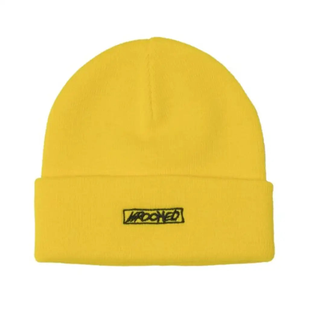 Krooked Moonsmile Script Beanie Yellow
