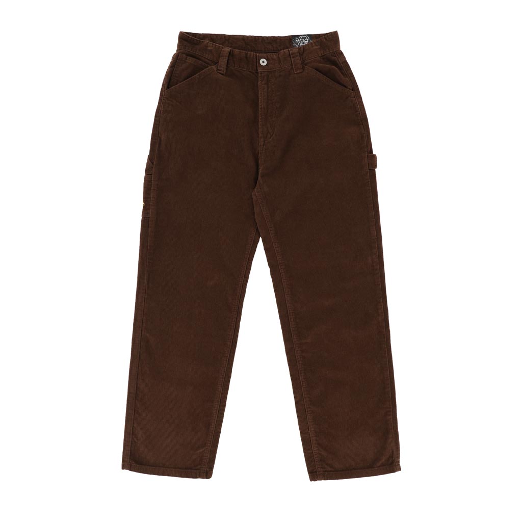 Krooked Shmoo Brown Corduroy Carpenter Pants