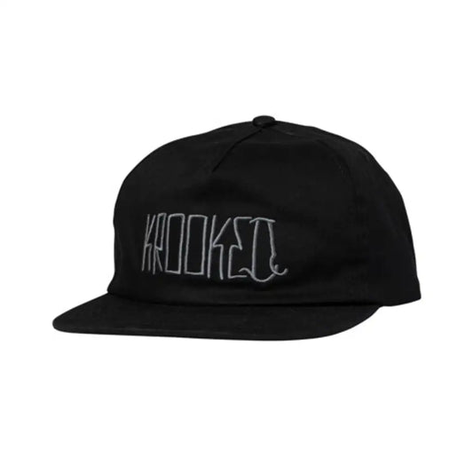 Krooked Side Eyes Snapback Hat Black