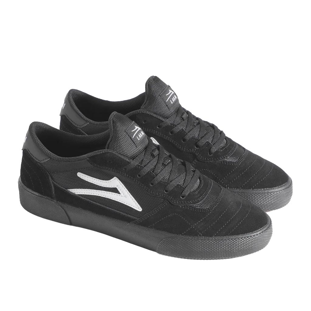 Lakai Cambridge Skateboard Shoe Black / Black Suede