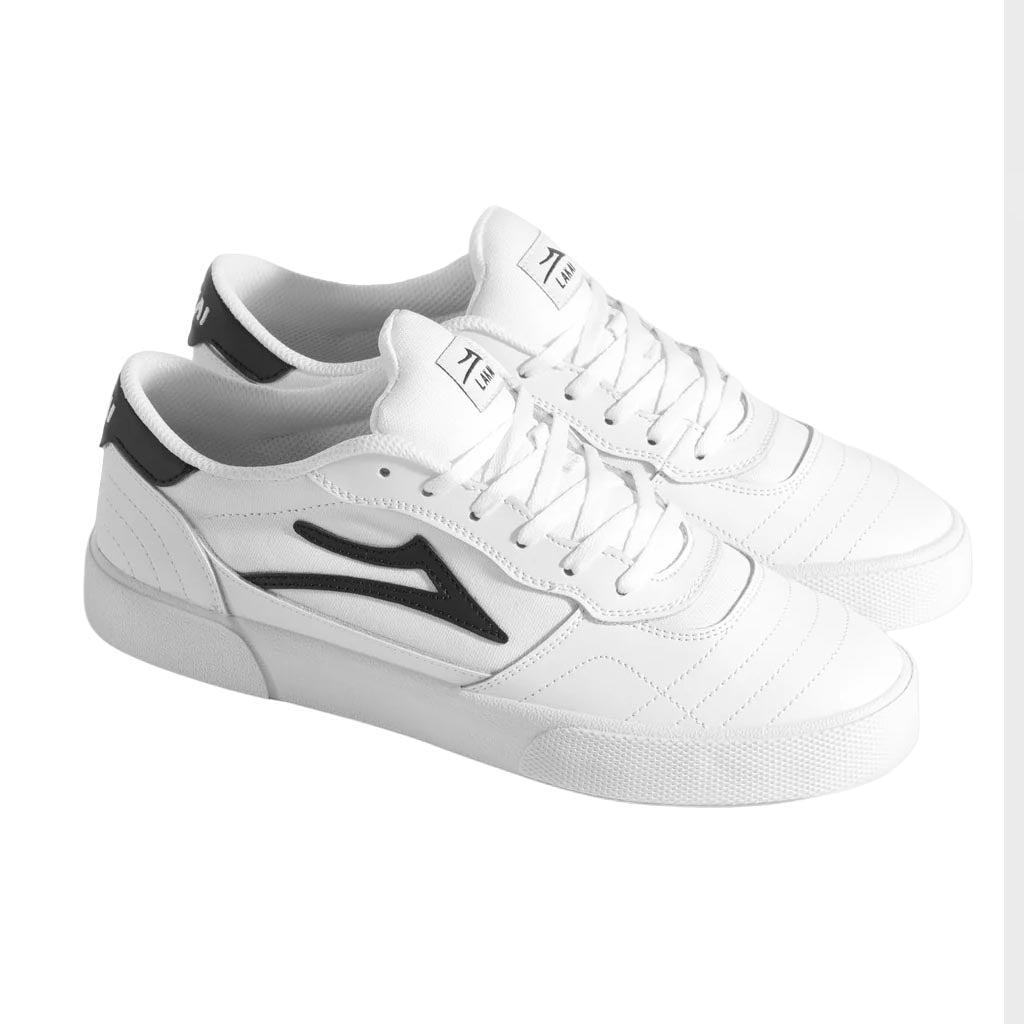 Lakai Cambridge Skateboard Shoe White Leather