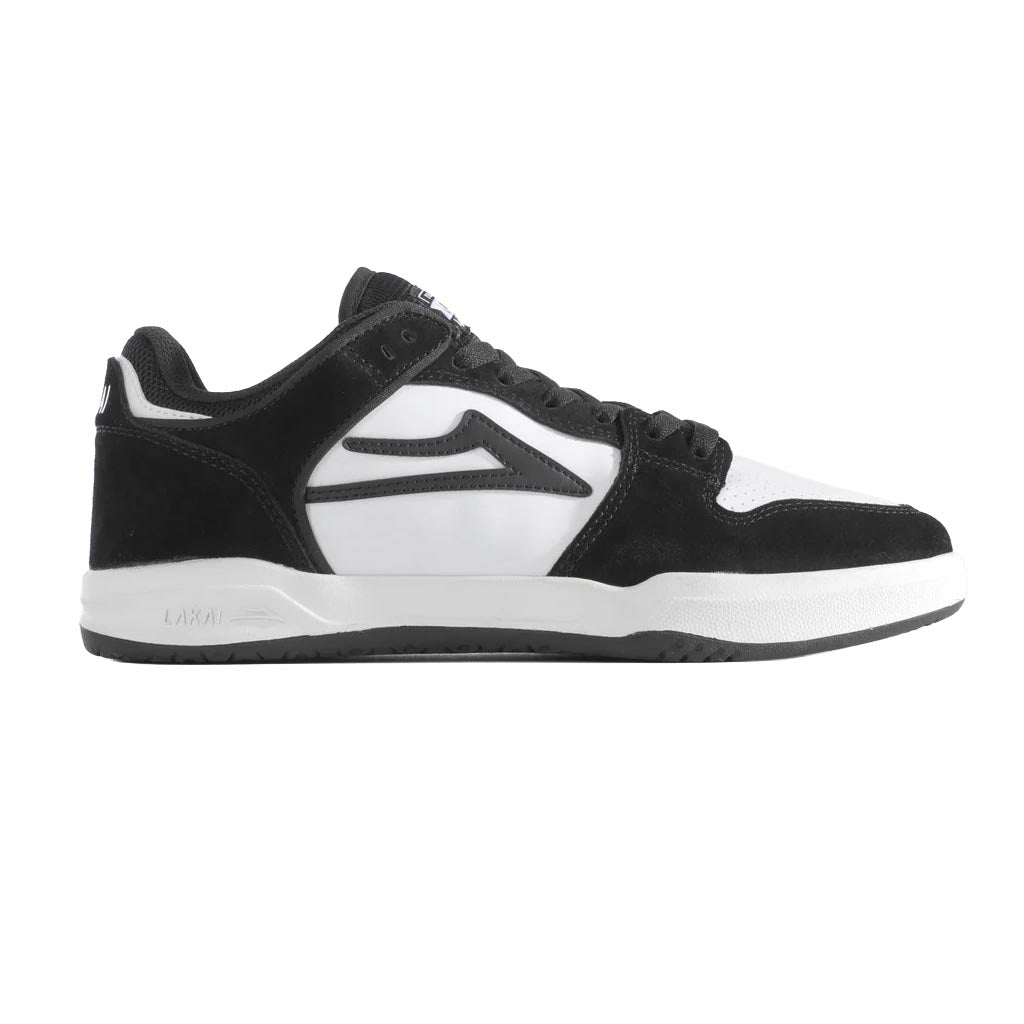 Lakai Telford Low  Skateboard Shoe Black / White / Leather