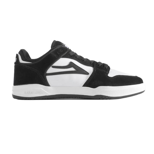 Lakai Telford Low  Skateboard Shoe Black / White / Leather
