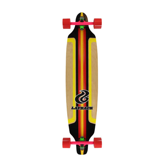 Layback Finish Line Red Drop Through Complete Longbard 10.25 X 38