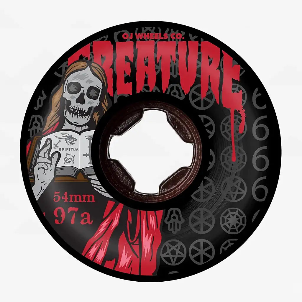 OJ The Book Of OJ Bloodsuckers Hardline 54mm 97a Skateboard Wheels Black