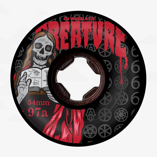 OJ The Book Of OJ Bloodsuckers Hardline 54mm 97a Skateboard Wheels Black