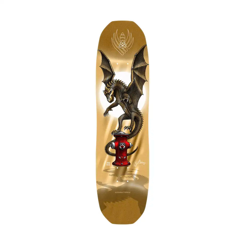 Powell Peralta Andy Anderson Hydrant Gold Foil Flight Skateboard Deck 8.4