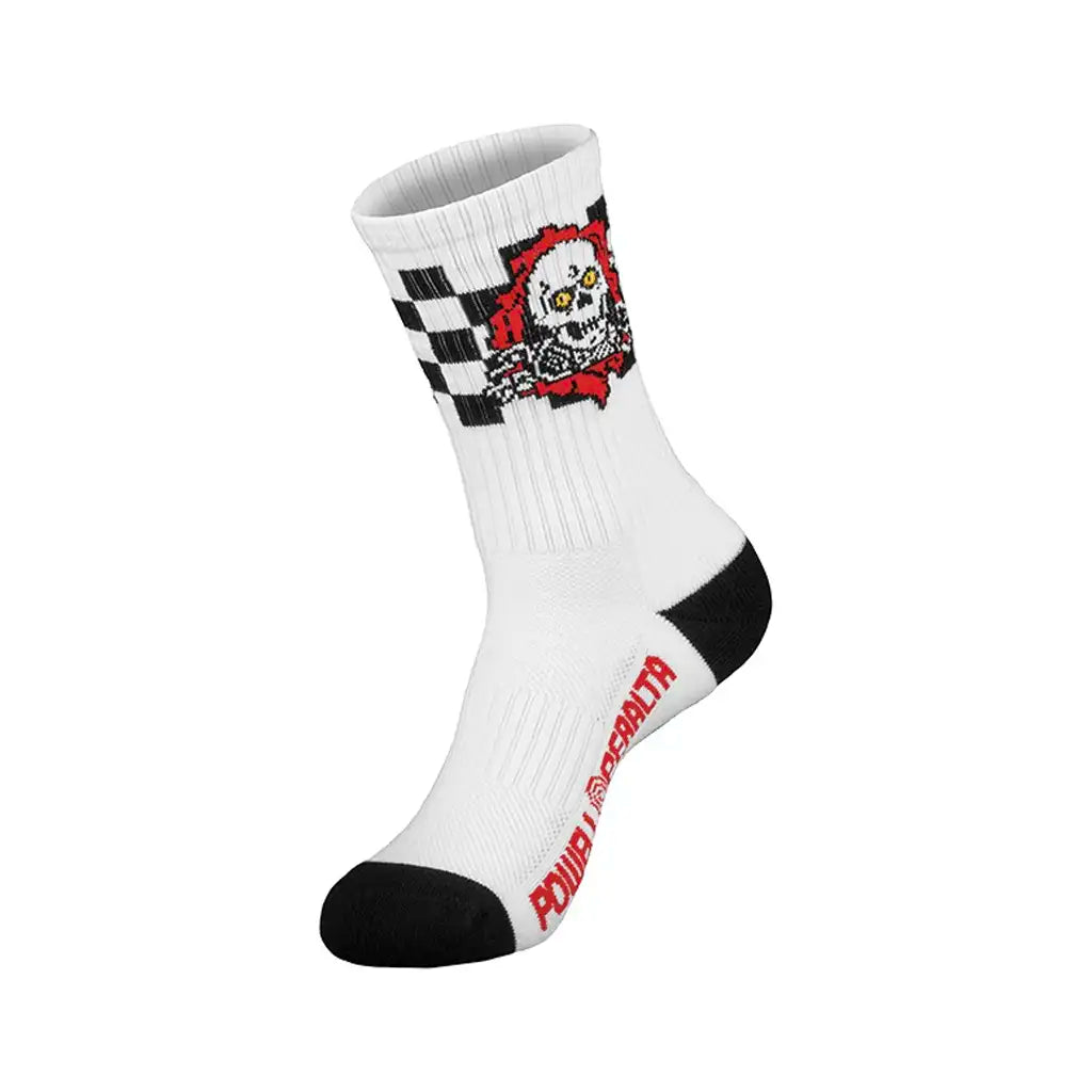 Powell Ripper Checker Stripes Socks Red / Black / White