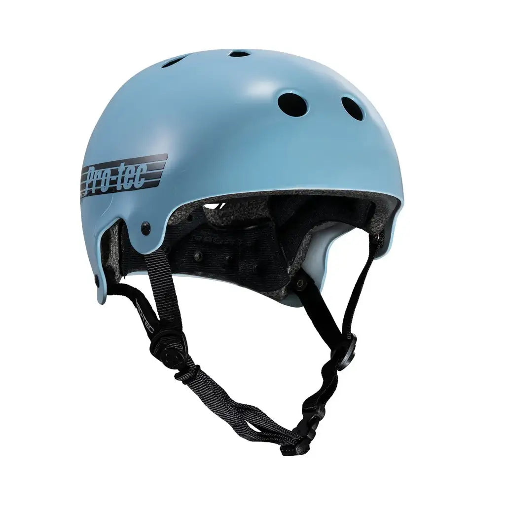 Pro-Tec Certified Old School Skateboard Helmet Baby Blue Gloss XL