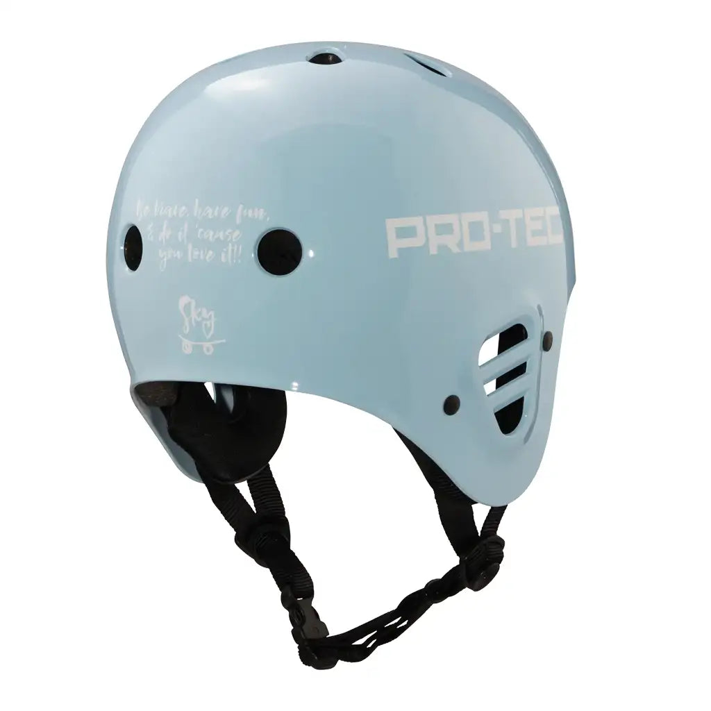 Pro-Tec Full Cut Sky Brown Skateboard Helmet Lt. Blue M 2